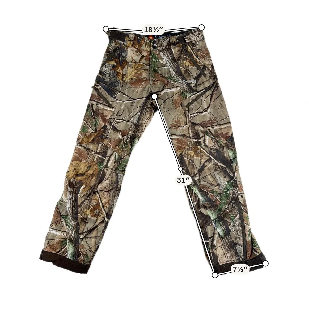 Columbia PHG Pants Realtree Camo Omni-Heat Thermal Performance‎ Size Medium